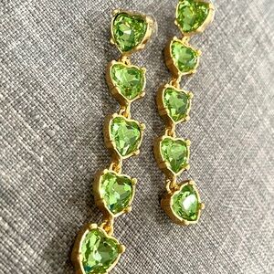 Oscar de la renta earrings in green